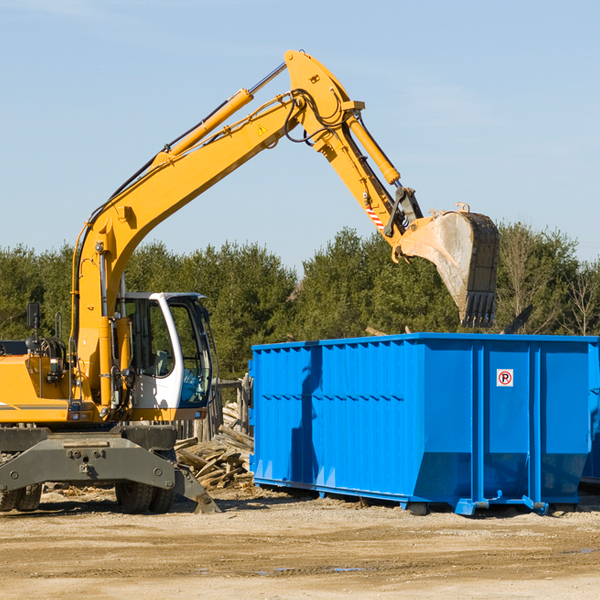 are there any restrictions on where a residential dumpster can be placed in Wolfforth Texas